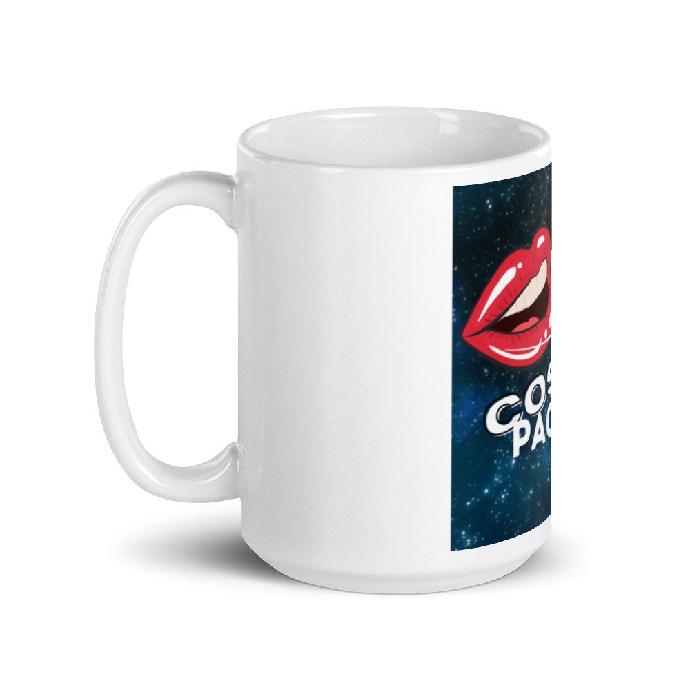 Cosmic Pacifier White glossy mug