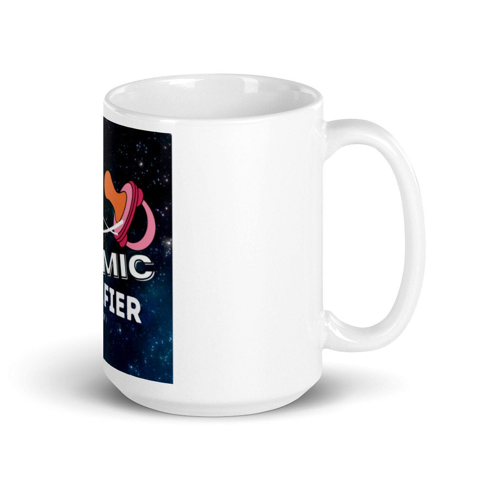 Cosmic Pacifier White glossy mug